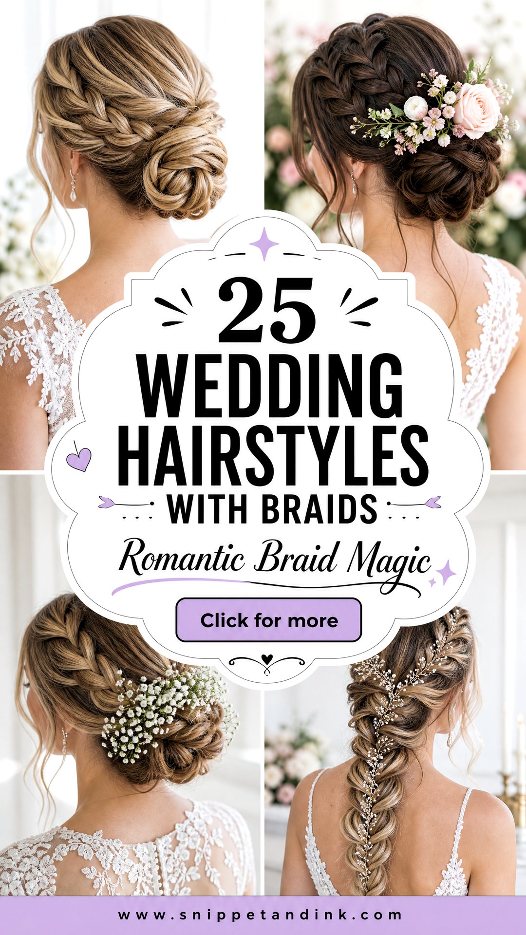 25 Wedding Hairstyles with Braids for Romantic Bridal Style - 25 Wedding Hairstyles with Braids for Romantic Bridal Style