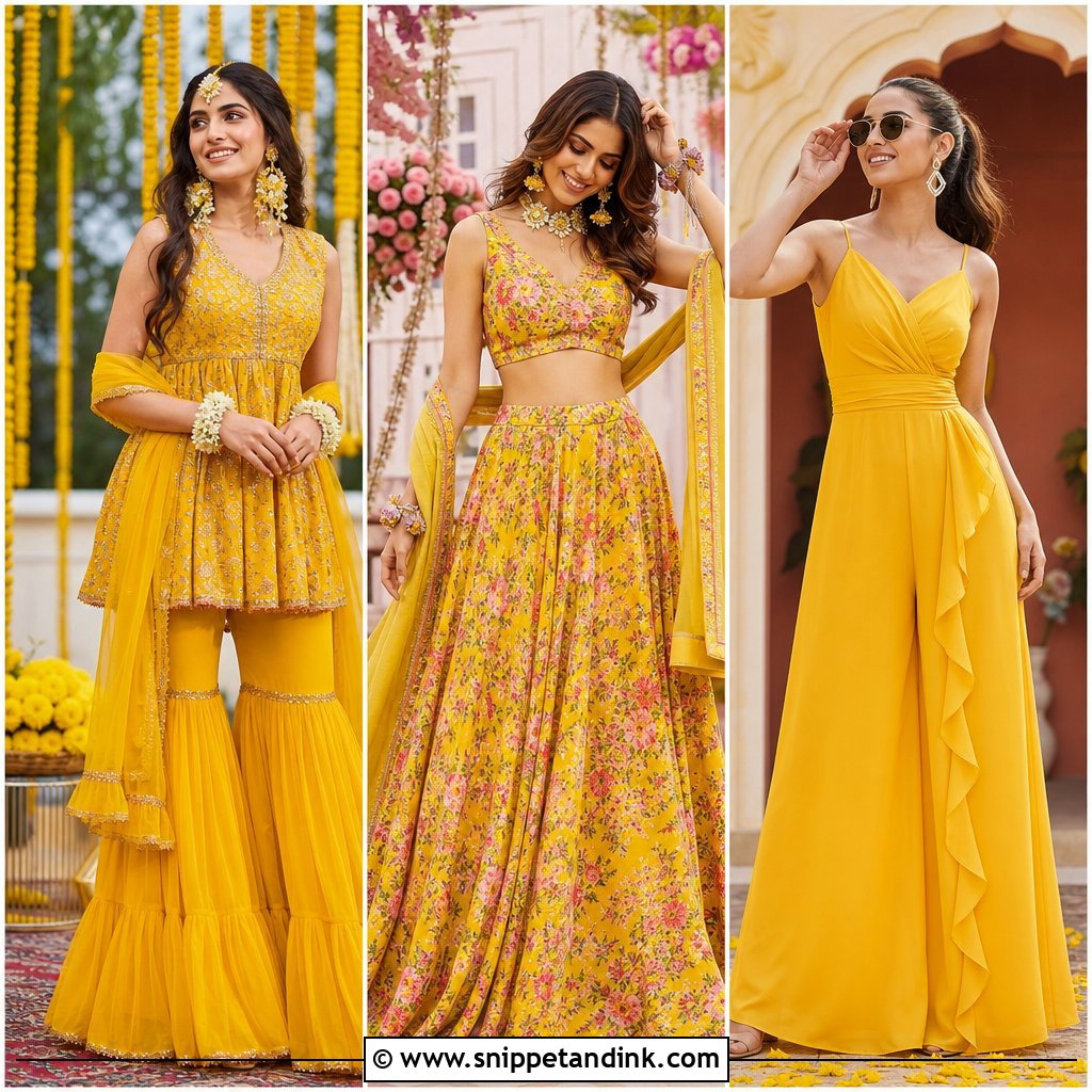 25 Wedding Haldi Outfit Ideas: Vibrant Looks for Joyful Brides