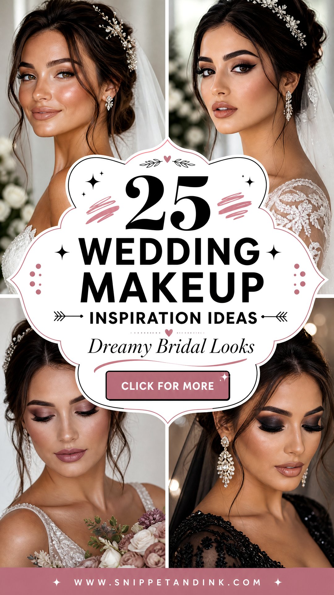 25 Wedding Makeup Inspiration Ideas Dreamy Bridal Looks - 25 Wedding Makeup Inspiration Ideas: Dreamy Bridal Looks