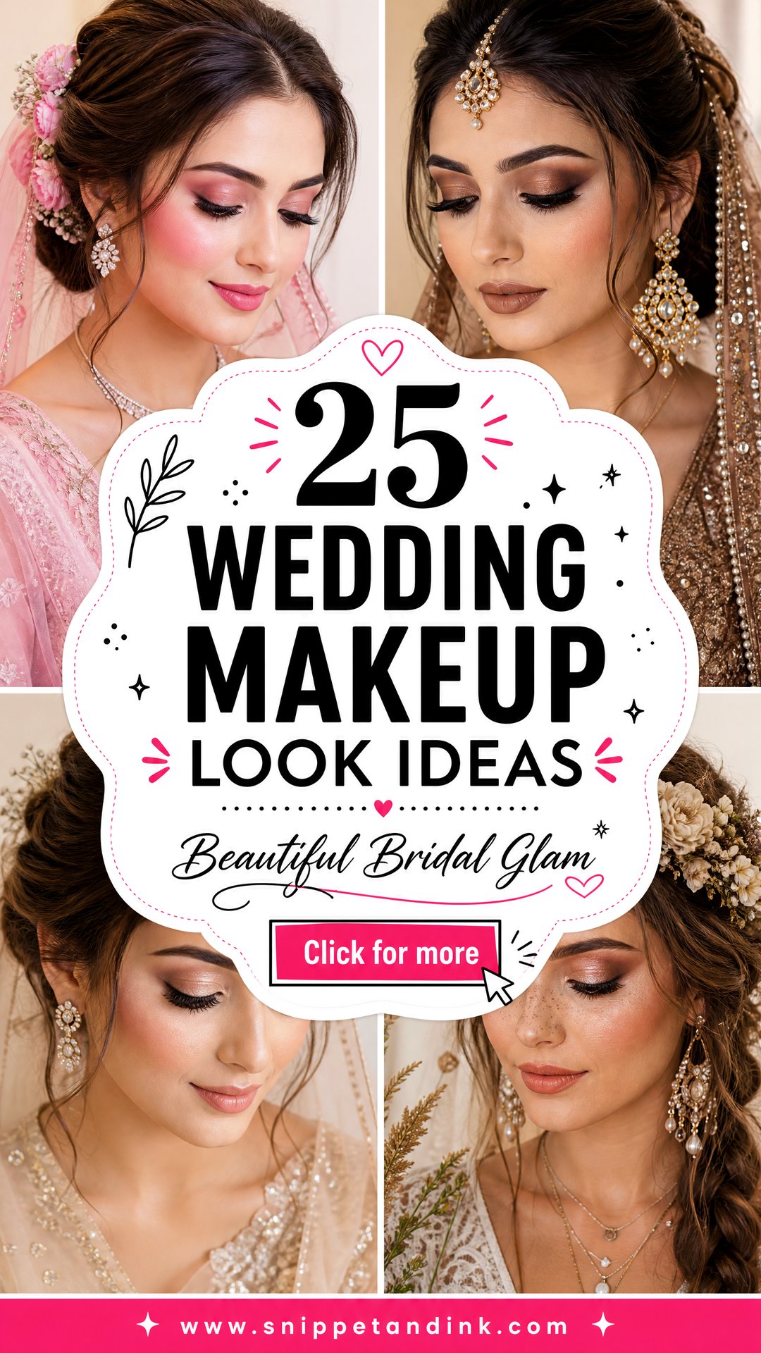 25 Wedding Makeup Look Ideas Beautiful Bridal Glam - 25 Wedding Makeup Look Ideas: Beautiful Bridal Glam