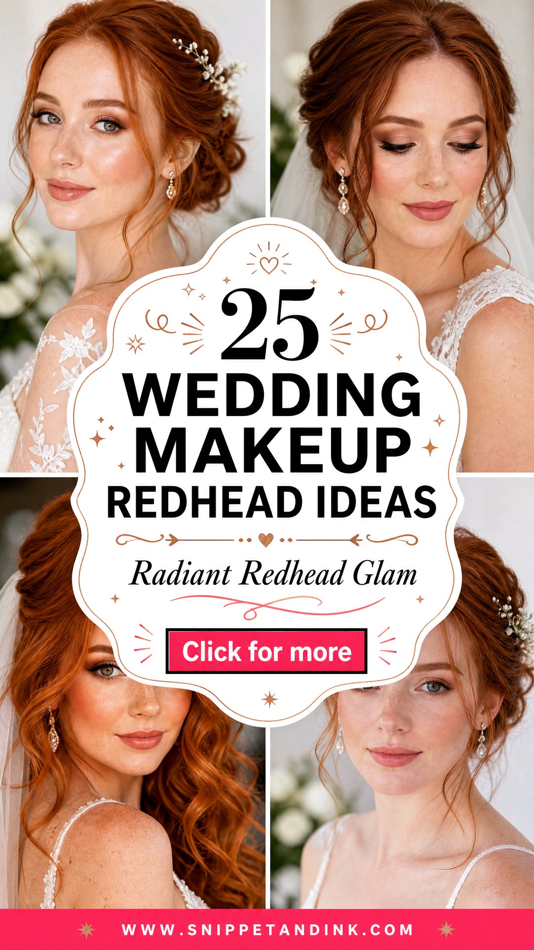 25 Wedding Makeup Redhead Ideas Gorgeous Bridal Glam - 25 Wedding Makeup Redhead Ideas: Gorgeous Bridal Glam