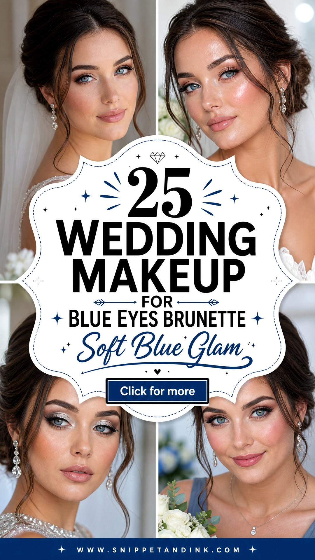 25 Wedding Makeup for Blue Eyes Brunette Soft Glam - 25 Wedding Makeup for Blue Eyes Brunette: Soft Glam