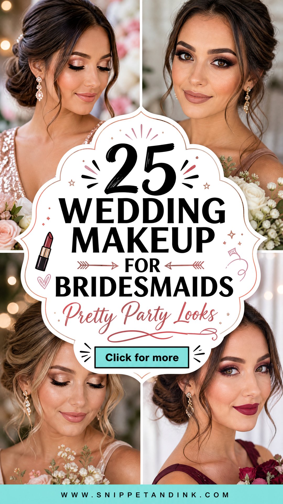 25 Wedding Makeup for Bridesmaids Pretty Party Looks - 25 Wedding Makeup for Bridesmaids: Pretty Party Looks