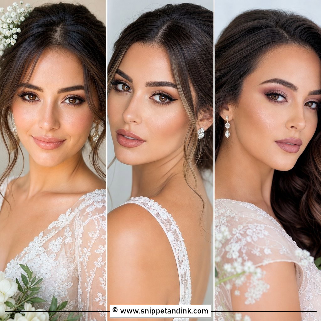 25 Wedding Makeup for Brown Eyes Brunette Rich Glam