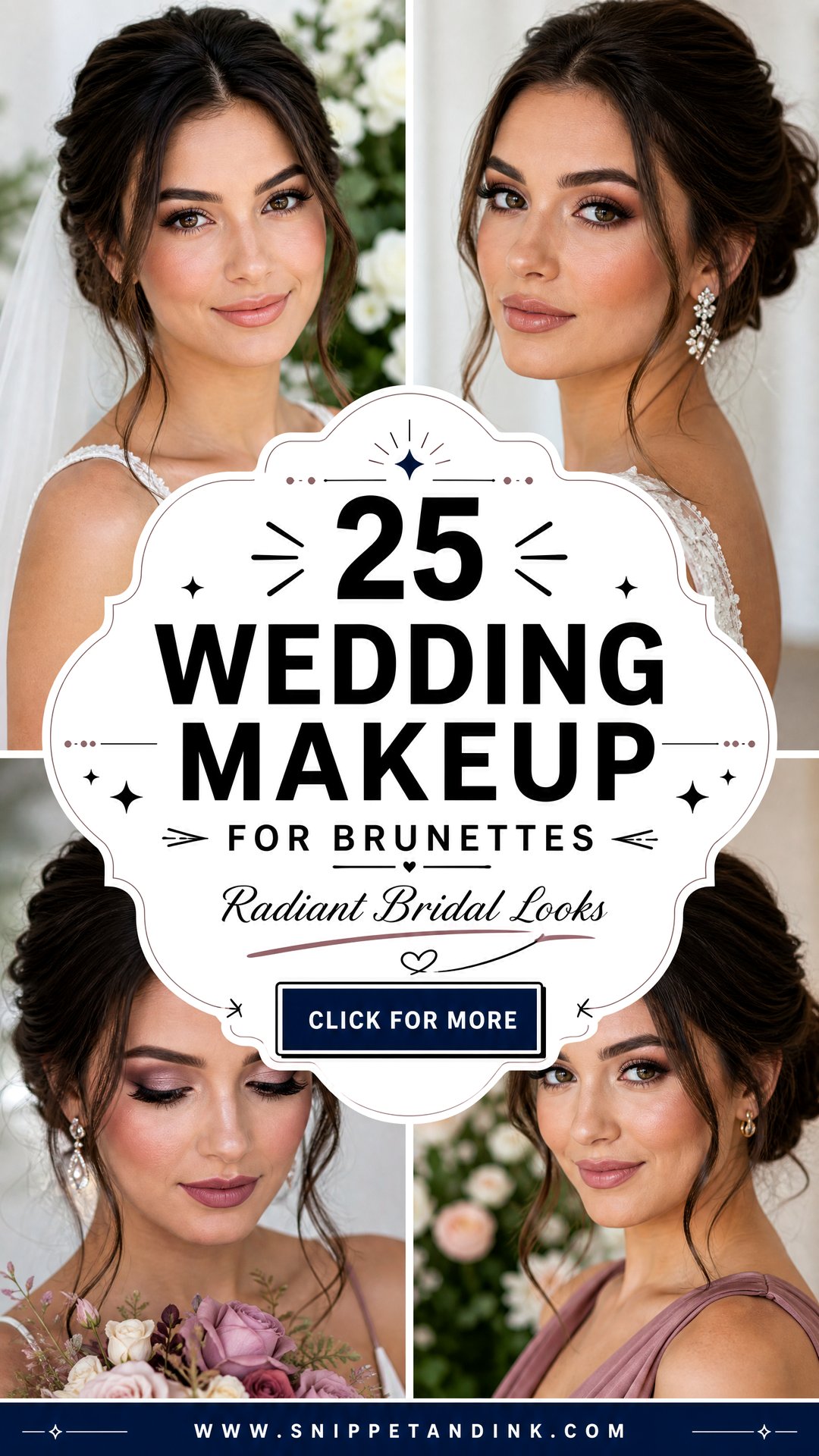 25 Wedding Makeup for Brunettes Radiant Bridal Looks - 25 Wedding Makeup for Brunettes: Radiant Bridal Looks
