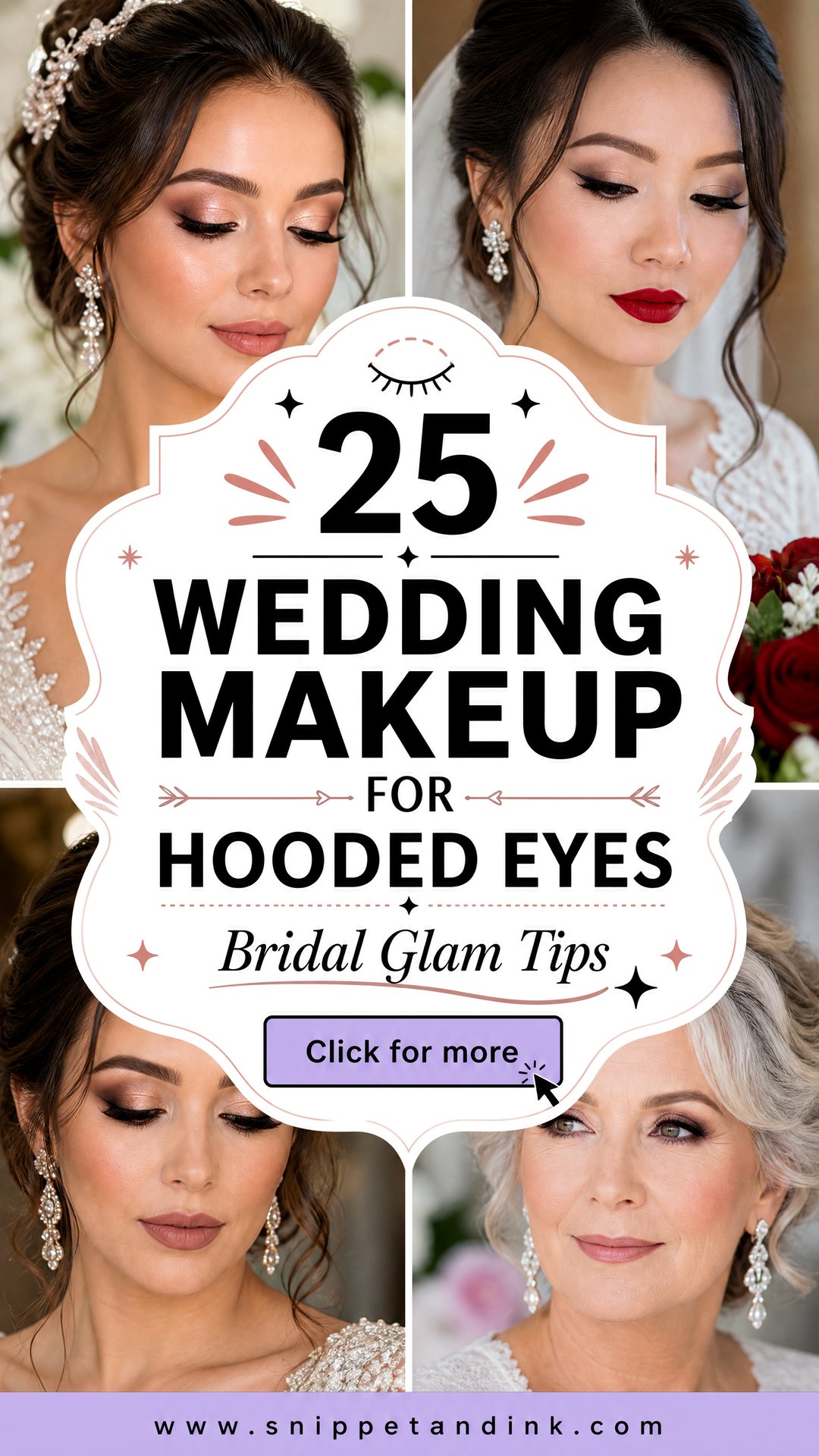 25 Wedding Makeup for Hooded Eyes Bridal Glam Tips - 25 Wedding Makeup for Hooded Eyes: Bridal Glam Tips