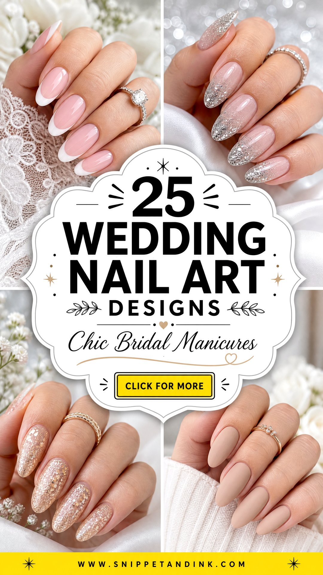 25 Wedding Nail Art Designs Chic Bridal Manicures - 25 Wedding Nail Art Designs: Chic Bridal Manicures