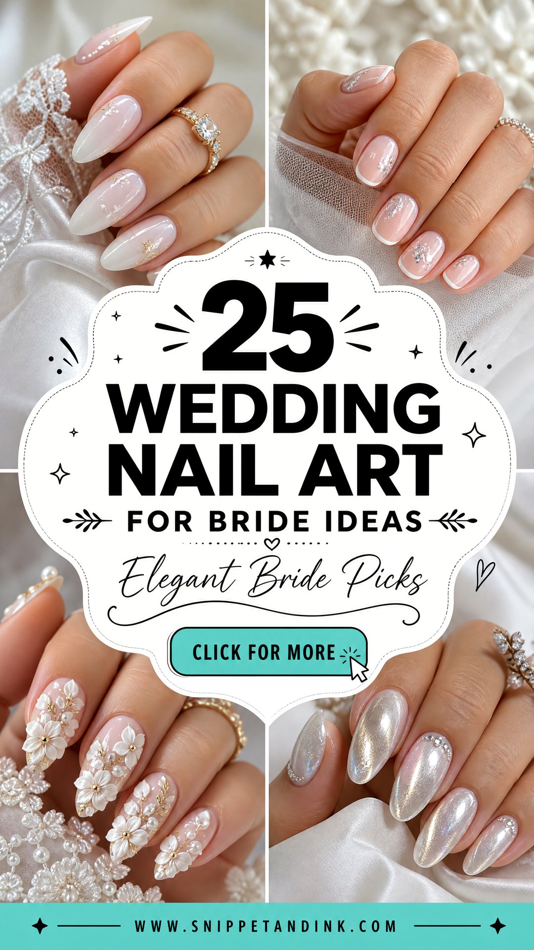 25 Wedding Nail Art for Bride Ideas Elegant Picks - 25 Wedding Nail Art for Bride Ideas: Elegant Picks