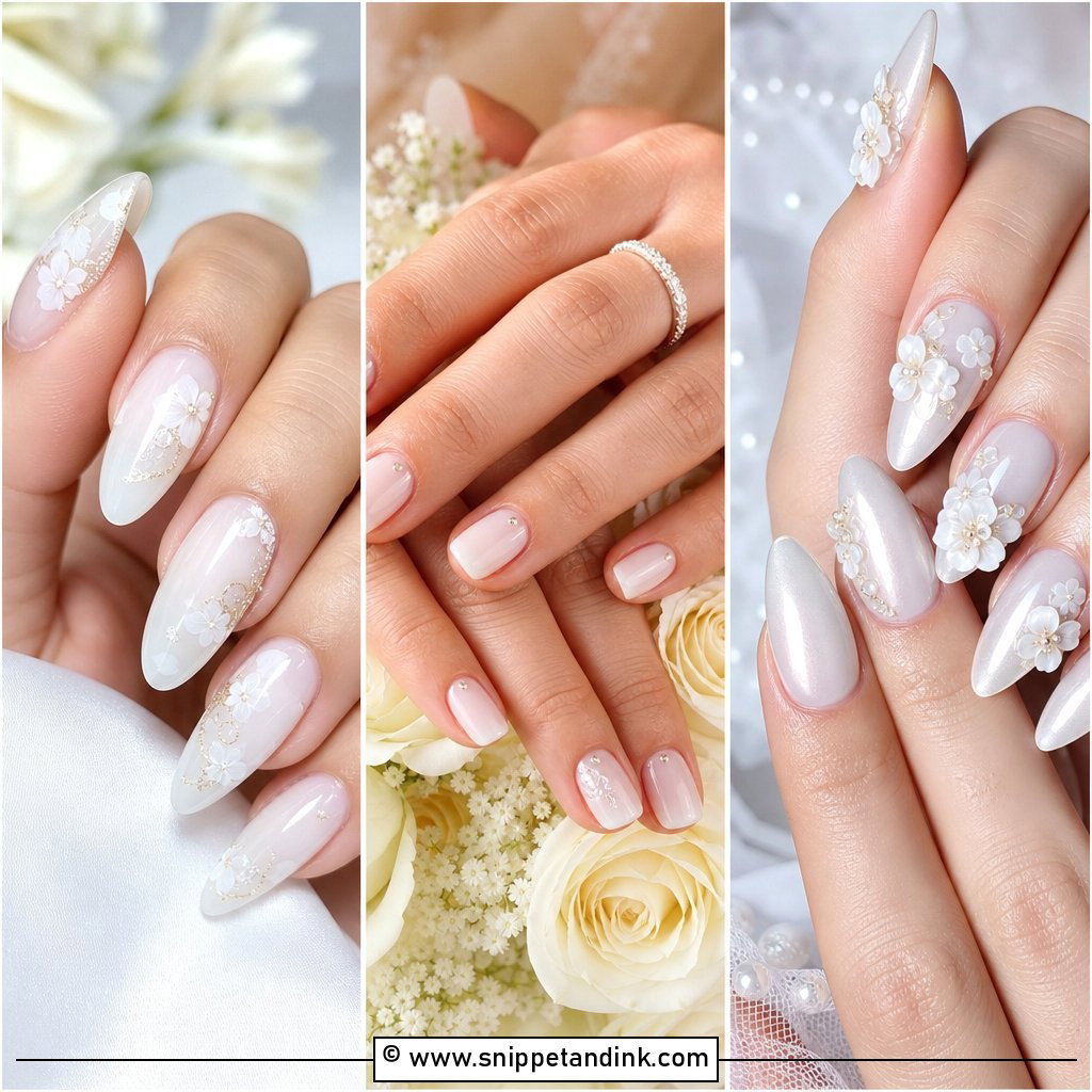 25 Wedding Nail Art for Bride Ideas Elegant Picks