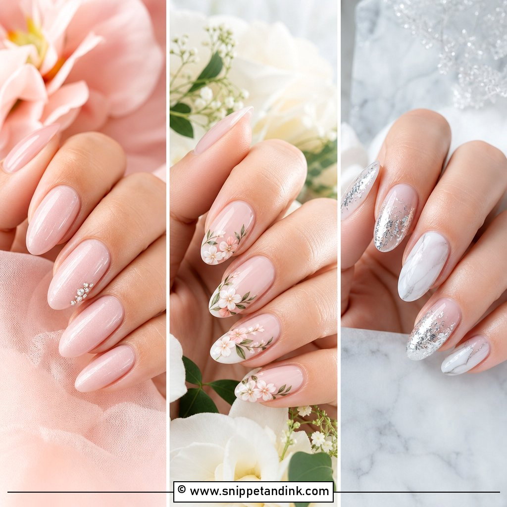 25 Wedding Nail Designs for Bride Elegant I Do Details