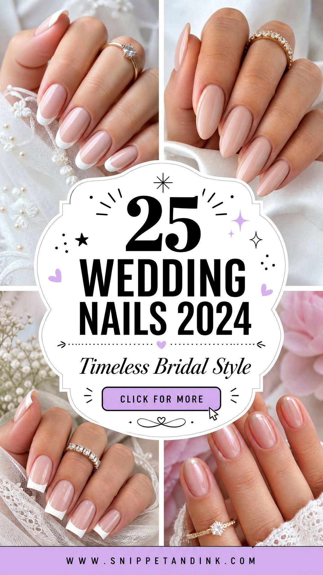 25 Wedding Nails 2024 Trends for Timeless Bridal Style - 25 Wedding Nails 2024 Trends for Timeless Bridal Style