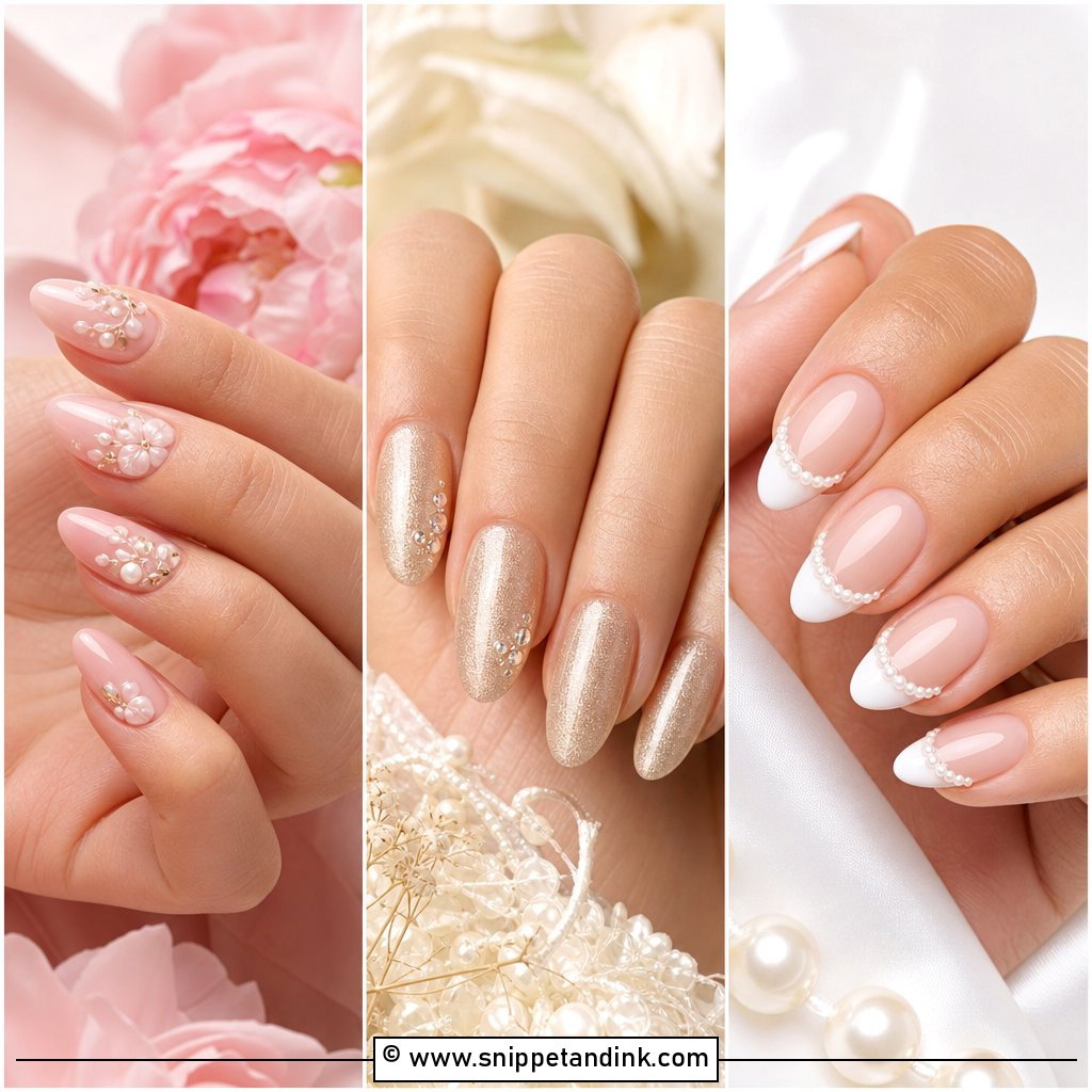 25 Wedding Nails 2025 Ideas for Modern Bridal Glam