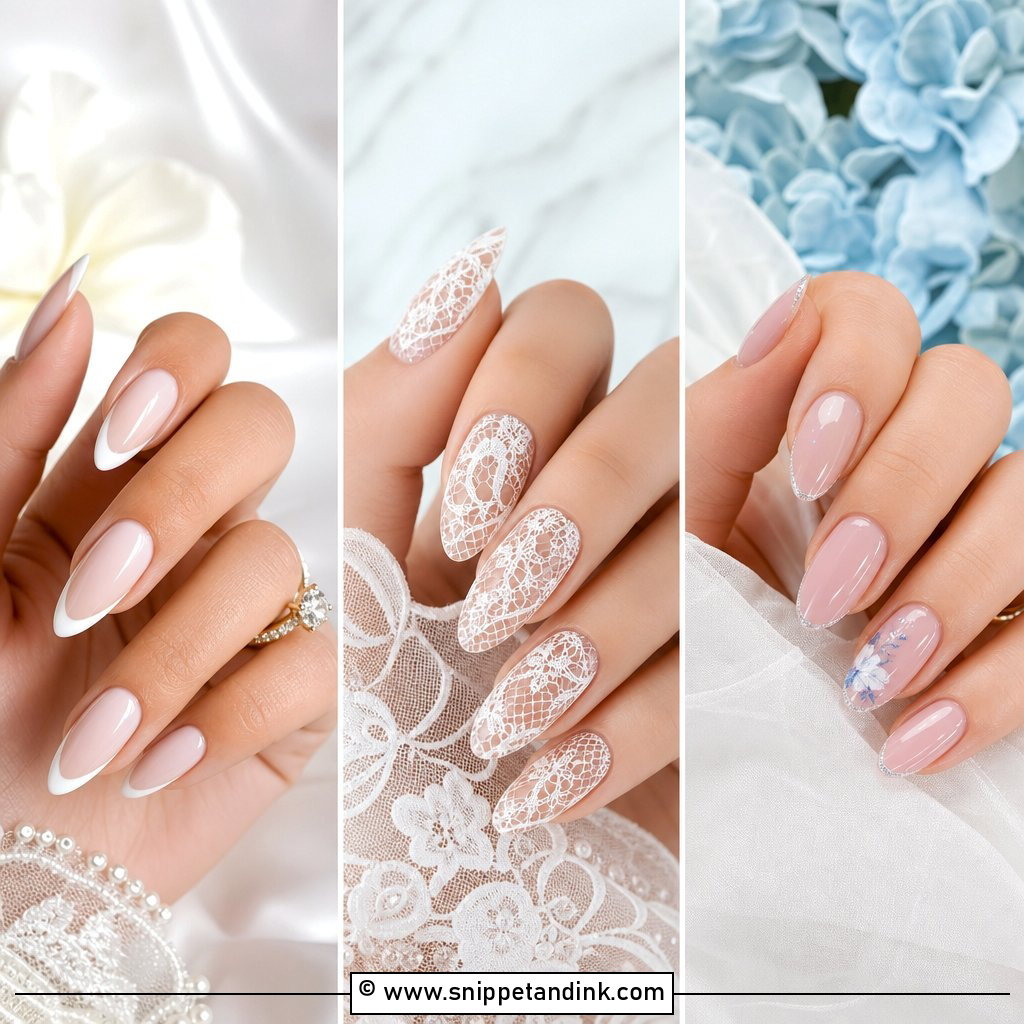 25 Wedding Nails Inspiration for Elegant Bridal Looks