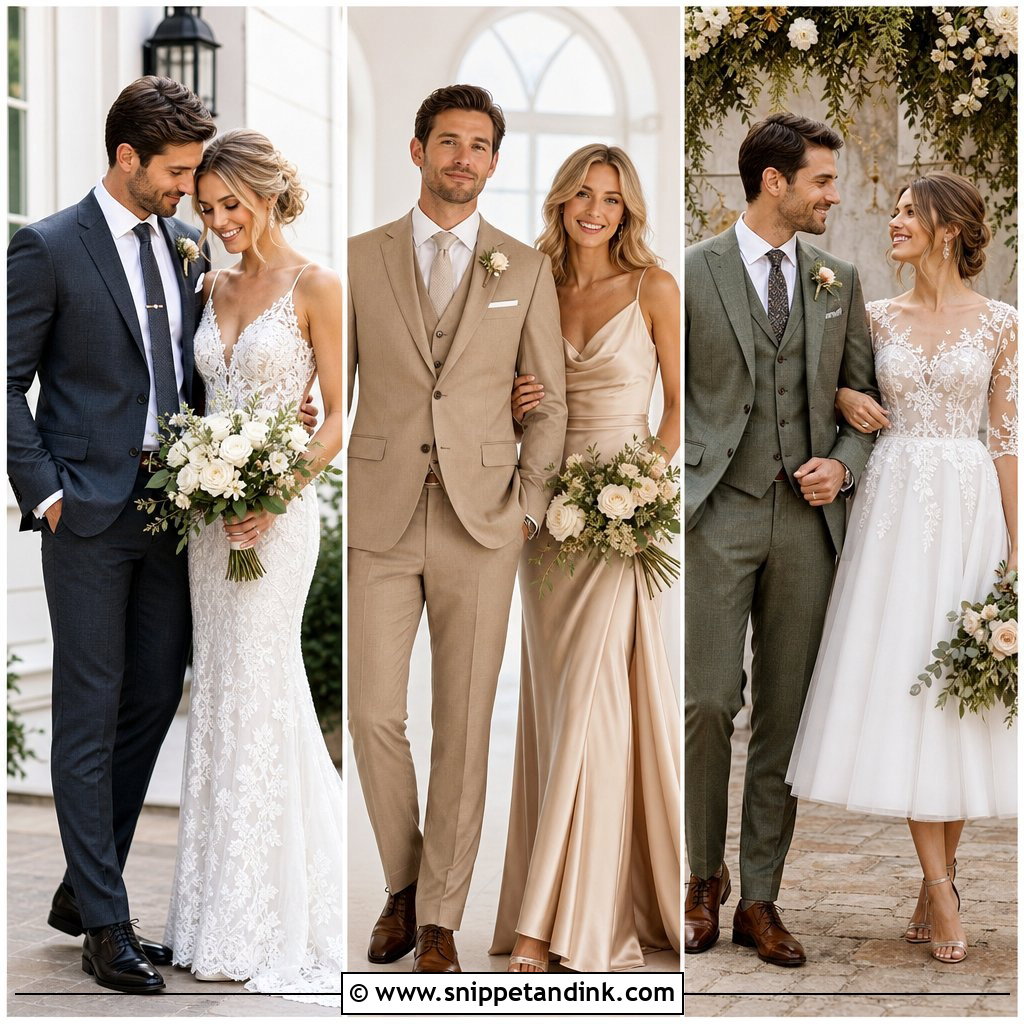25 Wedding Outfits for Couples Chic Looks for Modern Duos