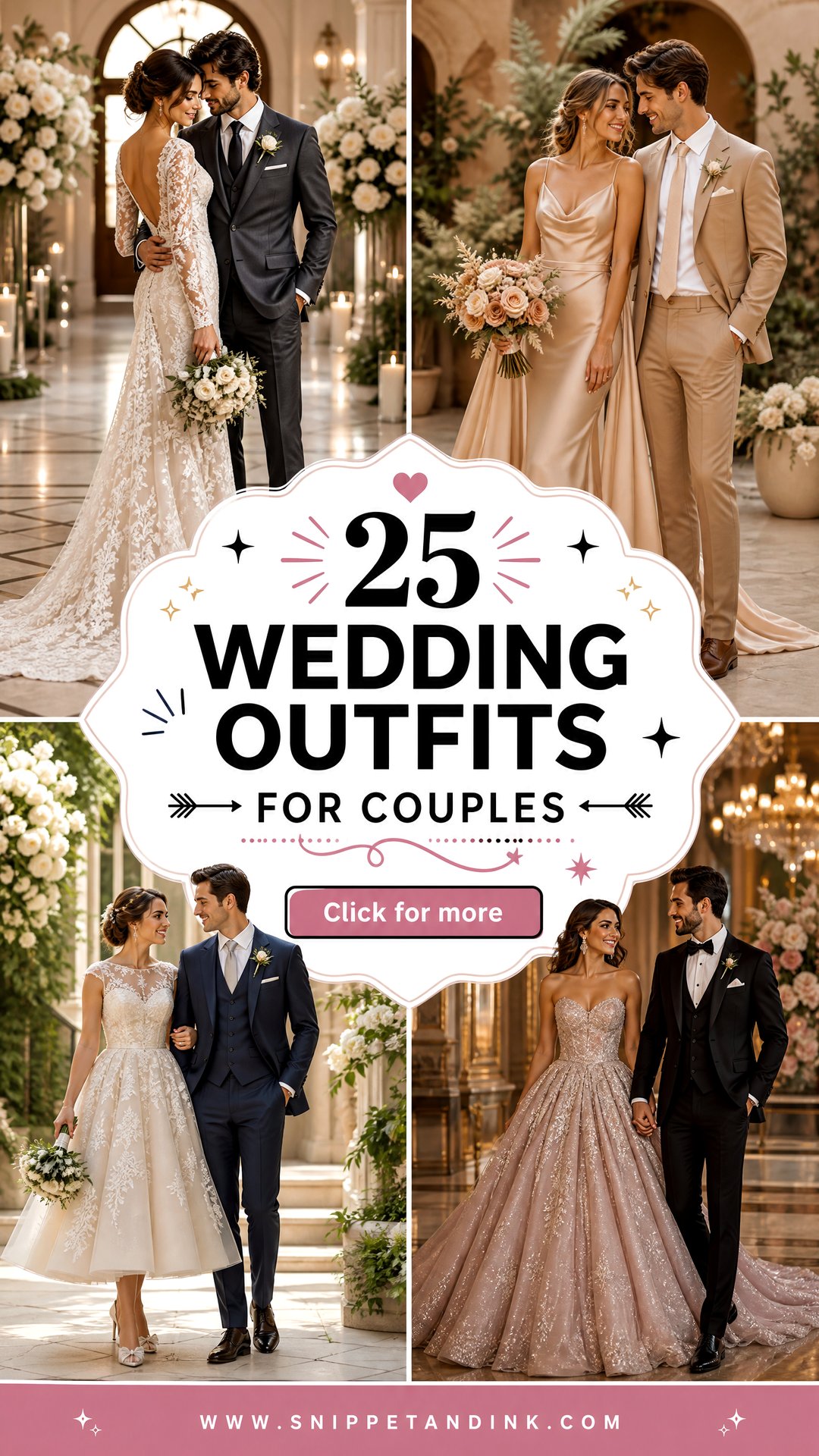 25 Wedding Outfits for Couples Chic Looks for Modern Duos - 25 Wedding Outfits for Couples: Chic Looks for Modern Duos
