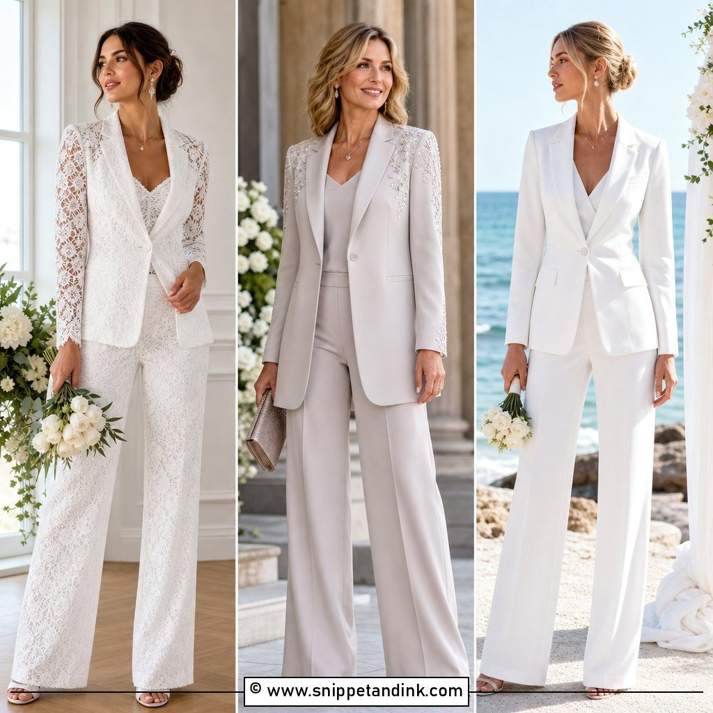25 Wedding Pantsuit Ideas for Chic Modern Brides