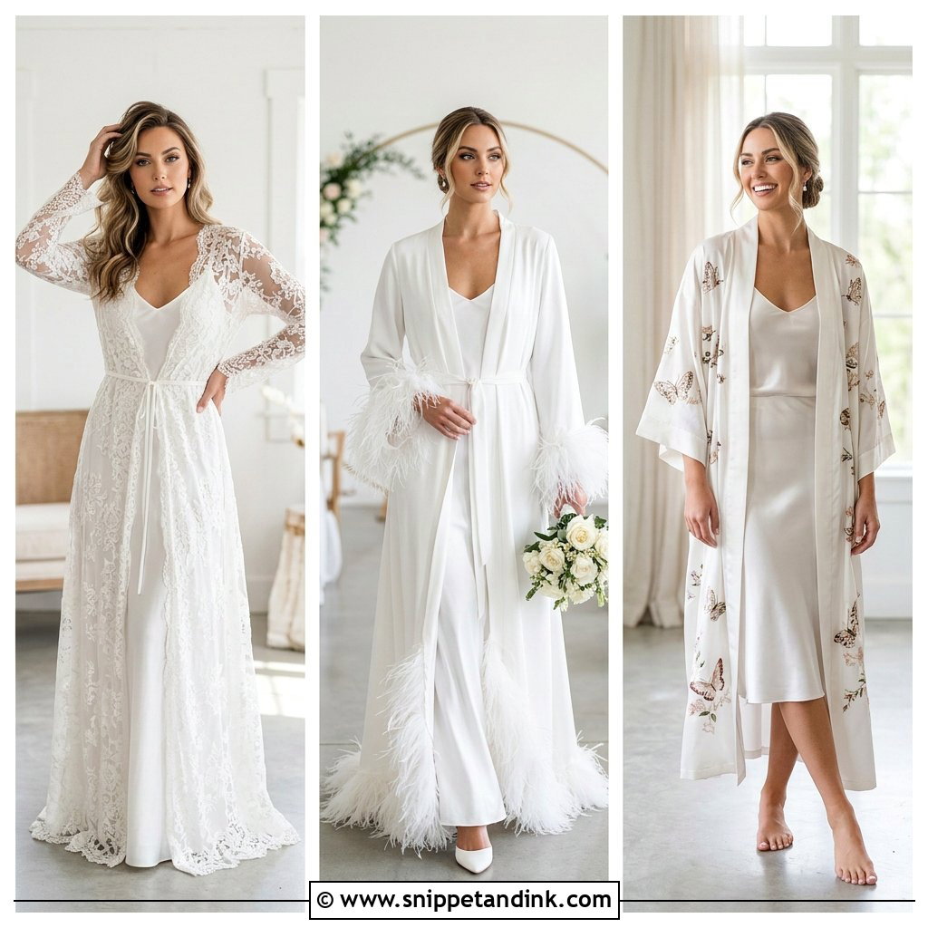 25 Wedding Robes for Bride Ideas Luxe Getting-Ready Styles