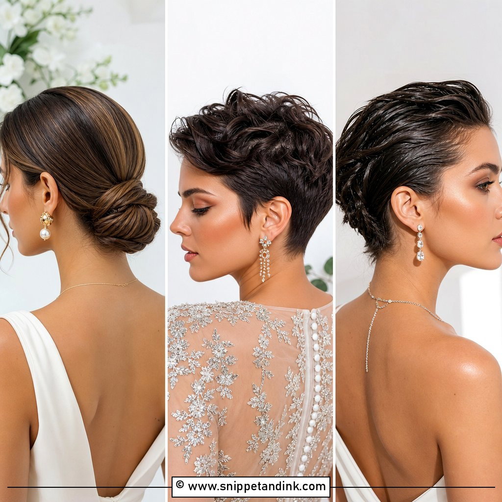 25 Wedding Updos for Short Hair That Feel Effortless