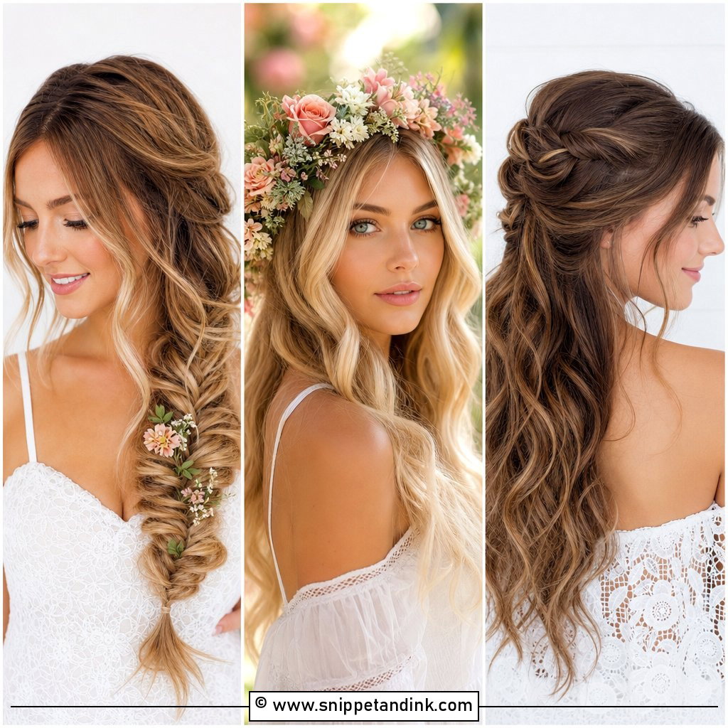 25 Whimsical Bridal Hair Ideas for Dreamy Wedding Looks