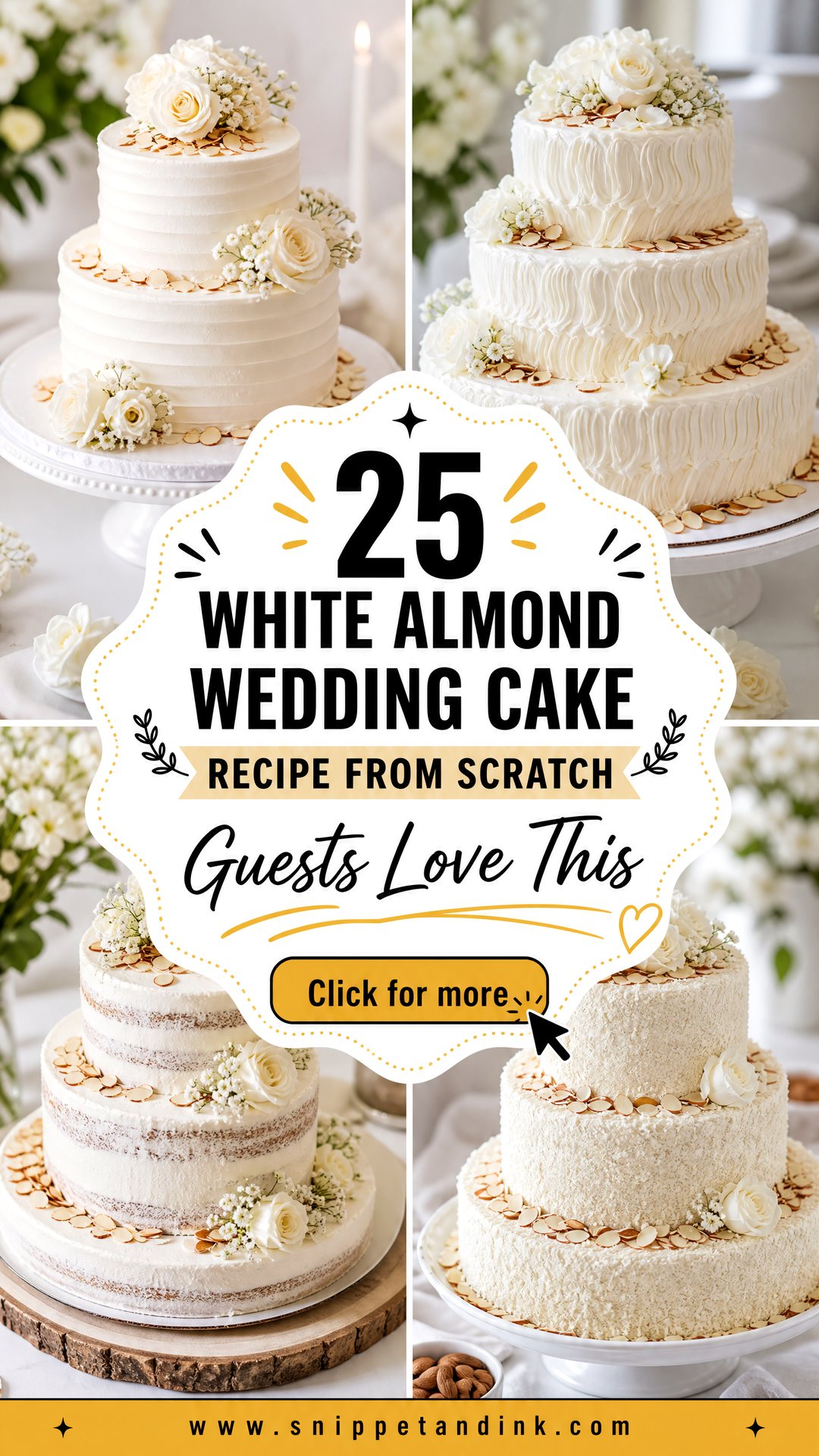 25 White Almond Wedding Cake Recipe From Scratch Guests Love - 25 White Almond Wedding Cake Recipe From Scratch Guests Love