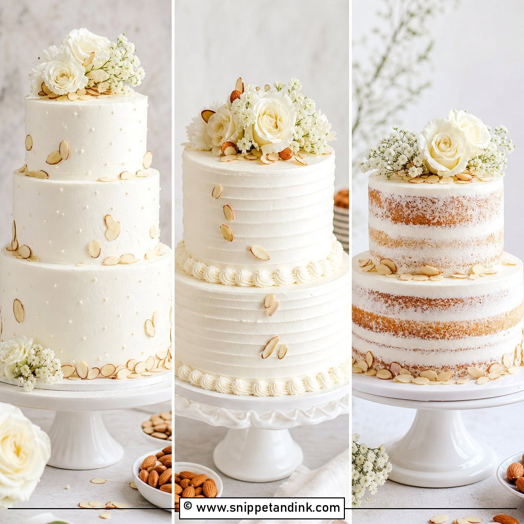25 White Almond Wedding Cake Recipe From Scratch Guests Love