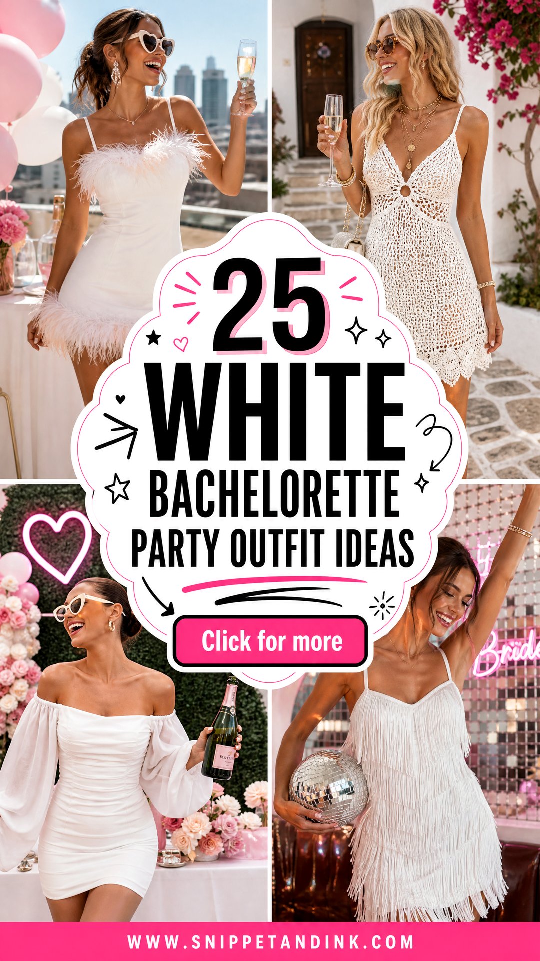 25 White Bachelorette Party Outfit Ideas Chic Looks to Try - 25 White Bachelorette Party Outfit Ideas: Chic Looks to Try
