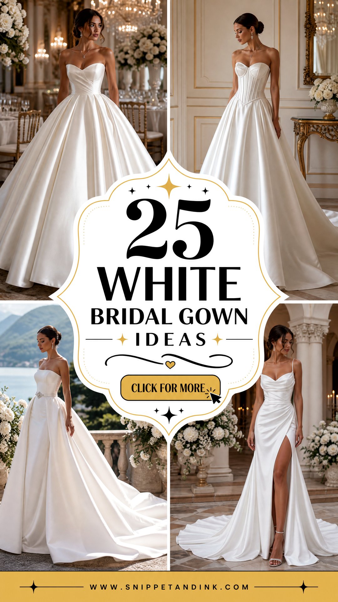 25 White Bridal Gown Ideas Timeless Styles for Modern Brides - 25 White Bridal Gown Ideas: Timeless Styles for Modern Brides