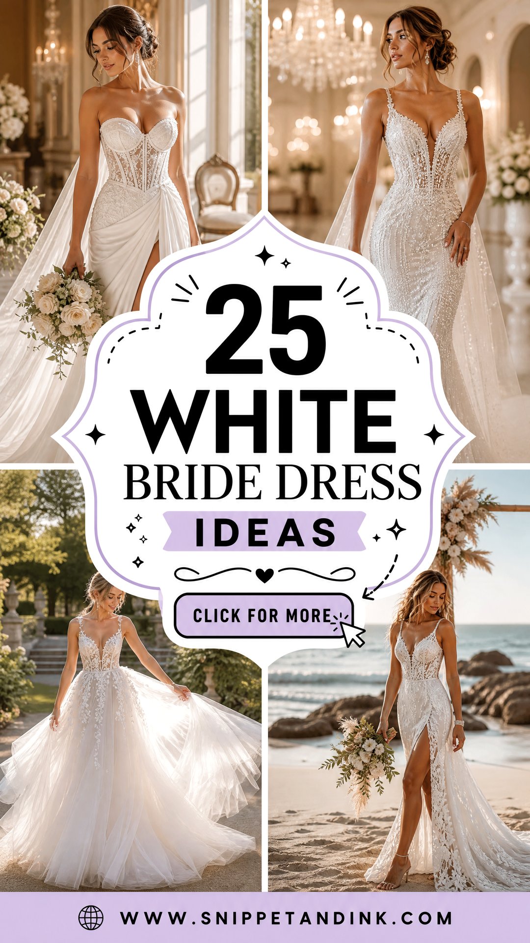 25 White Bride Dress Ideas Romantic Looks for Every Style - 25 White Bride Dress Ideas: Romantic Looks for Every Style