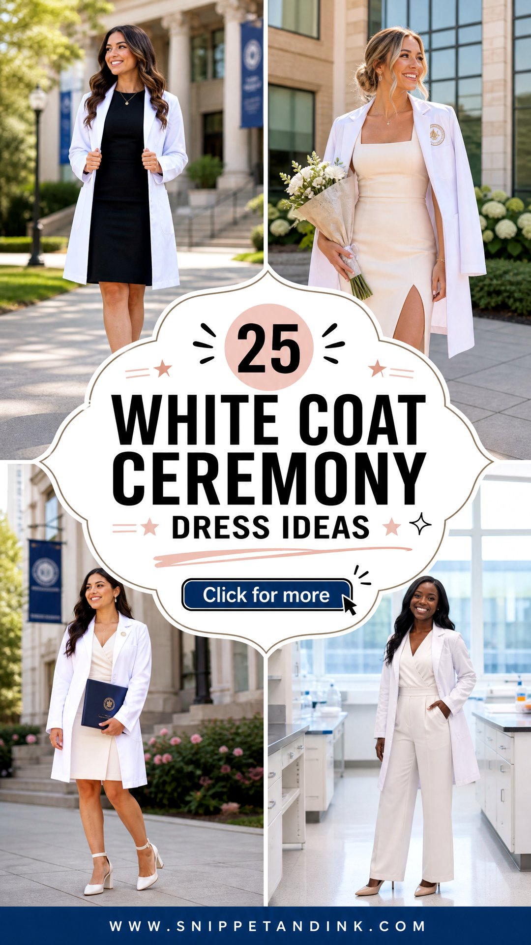 25 White Coat Ceremony Dress Ideas Elegant Looks for Students - 25 White Coat Ceremony Dress Ideas: Elegant Looks for Students