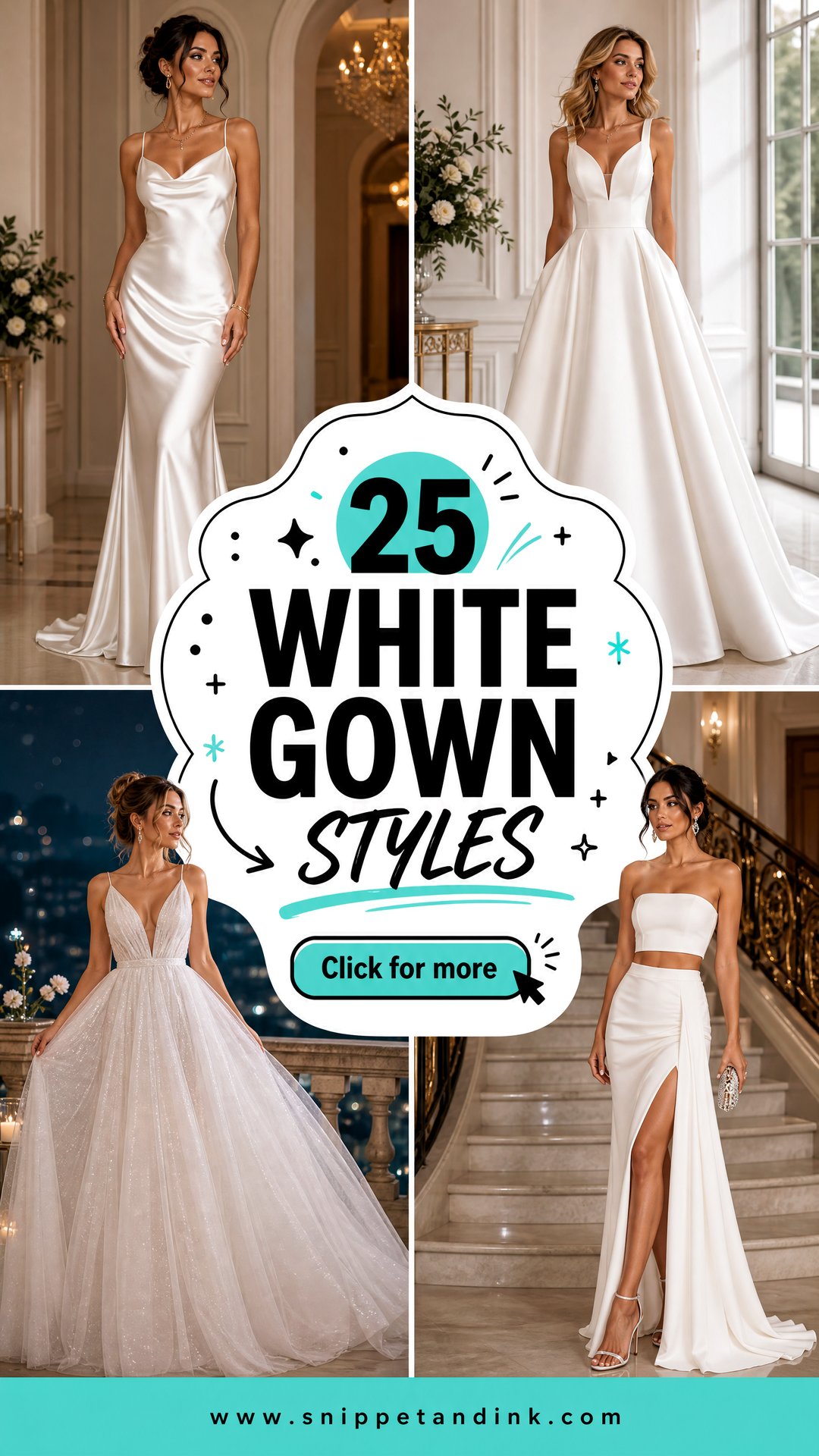 25 White Gown Styles Elegant Looks for Weddings and Events - 25 White Gown Styles: Elegant Looks for Weddings and Events