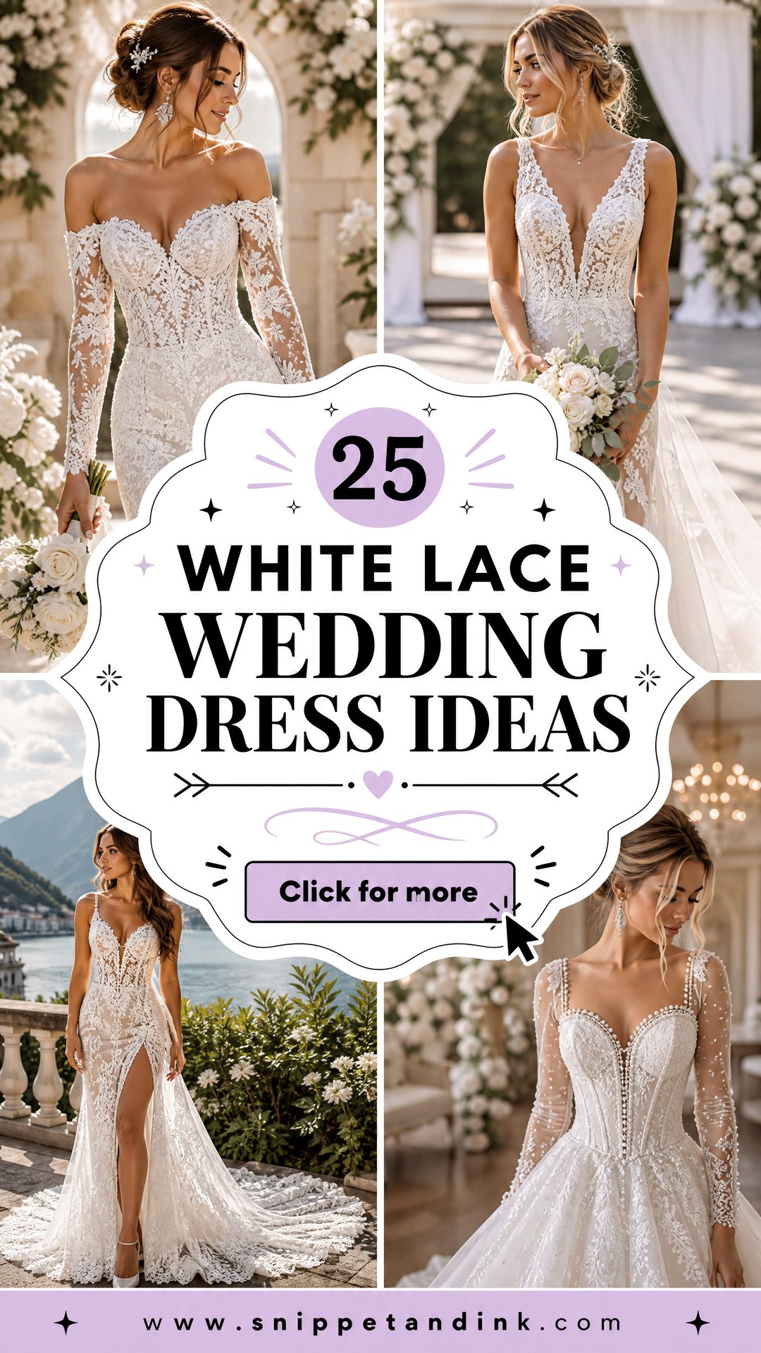 25 White Lace Wedding Dress Ideas Timeless Looks for Brides - 25 White Lace Wedding Dress Ideas: Timeless Looks for Brides
