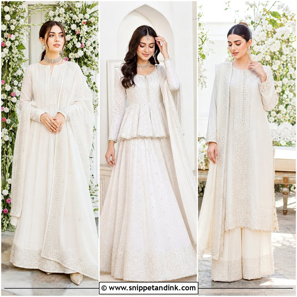 25 White Nikkah Outfit Ideas Elegant Looks for a Joyful Ceremony