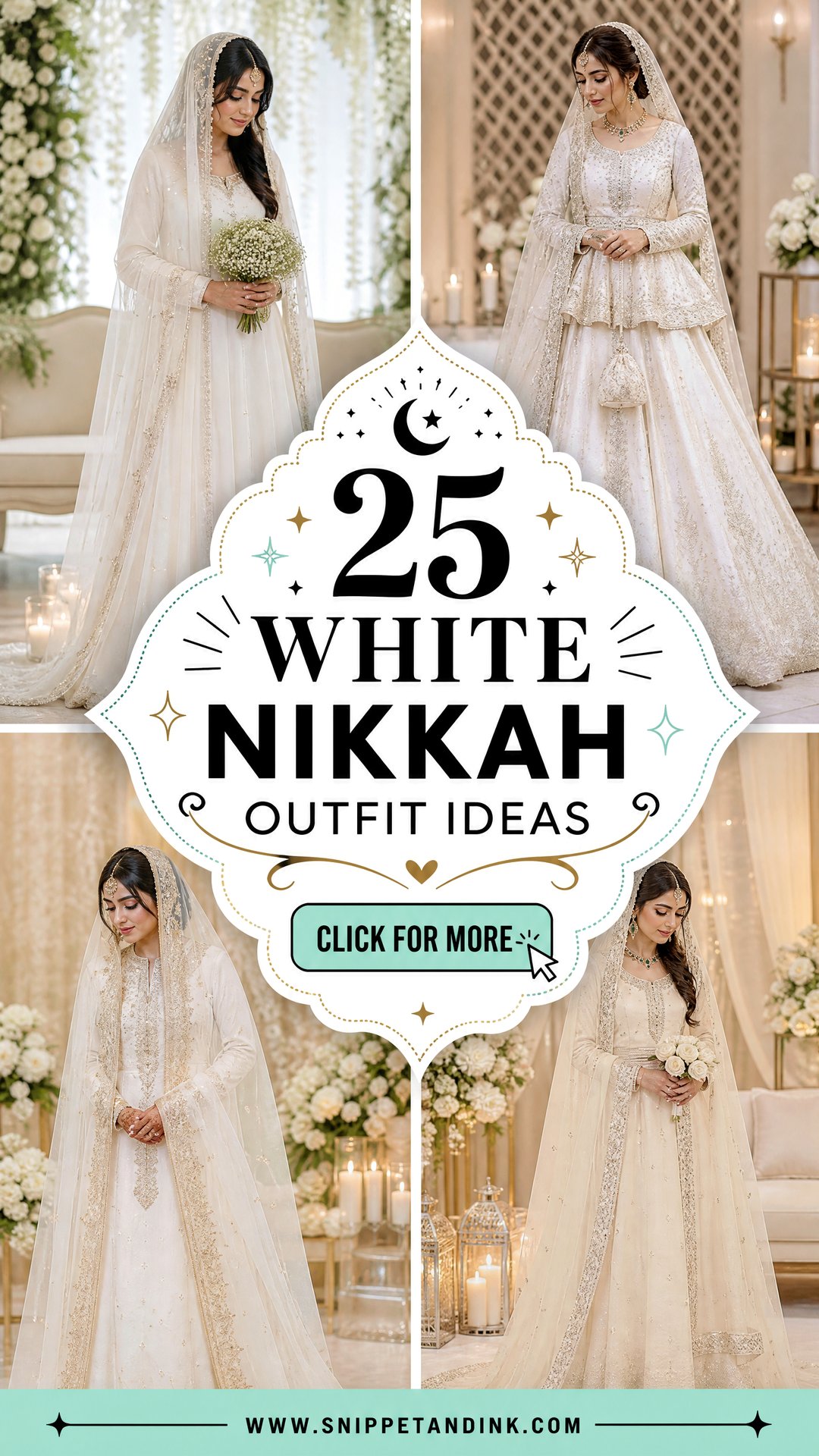 25 White Nikkah Outfit Ideas Elegant Looks for a Joyful Ceremony - 25 White Nikkah Outfit Ideas: Elegant Looks for a Joyful Ceremony