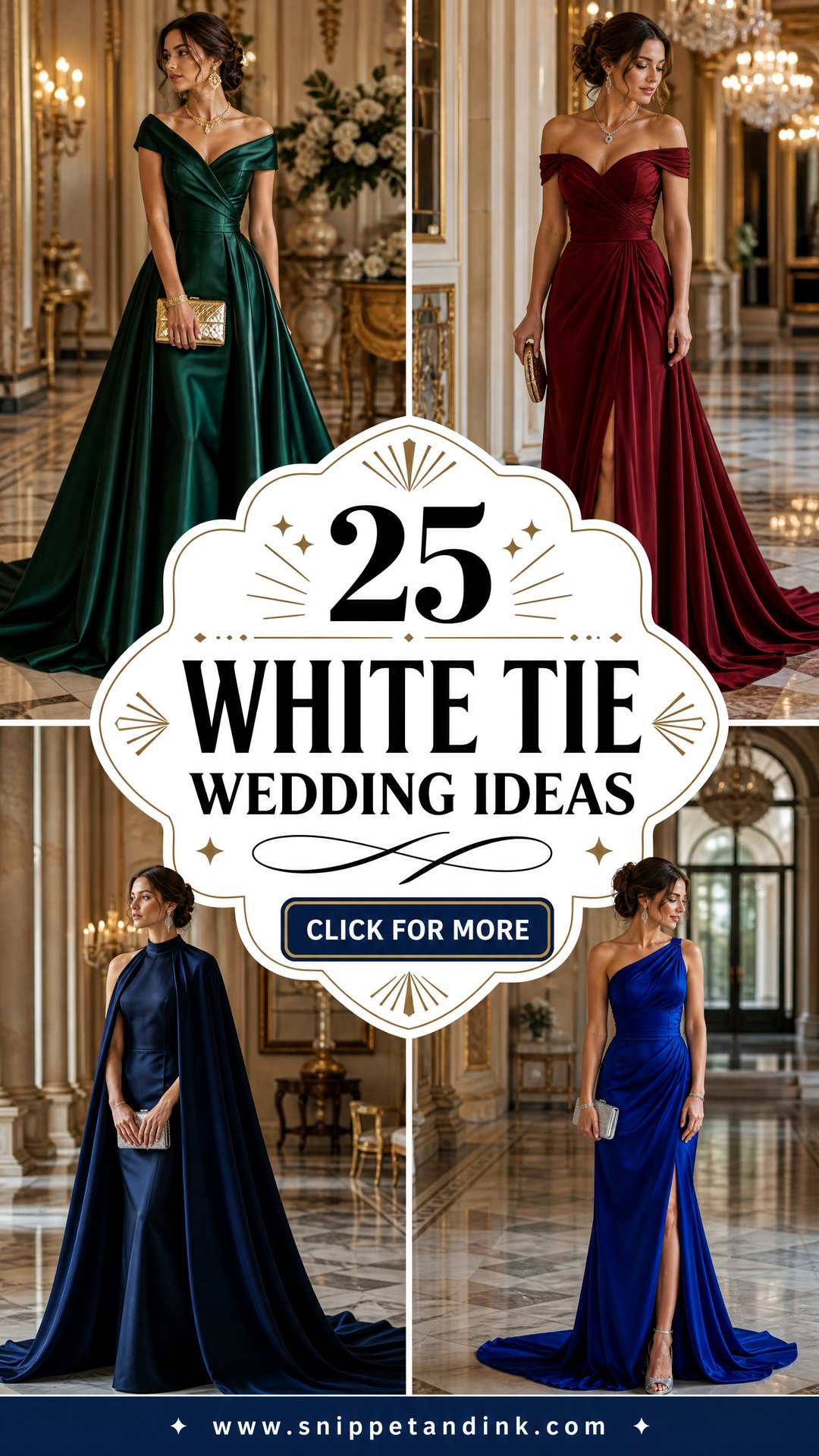 25 White Tie Wedding Ideas Elegant Details for Formal Affairs - 25 White Tie Wedding Ideas: Elegant Details for Formal Affairs