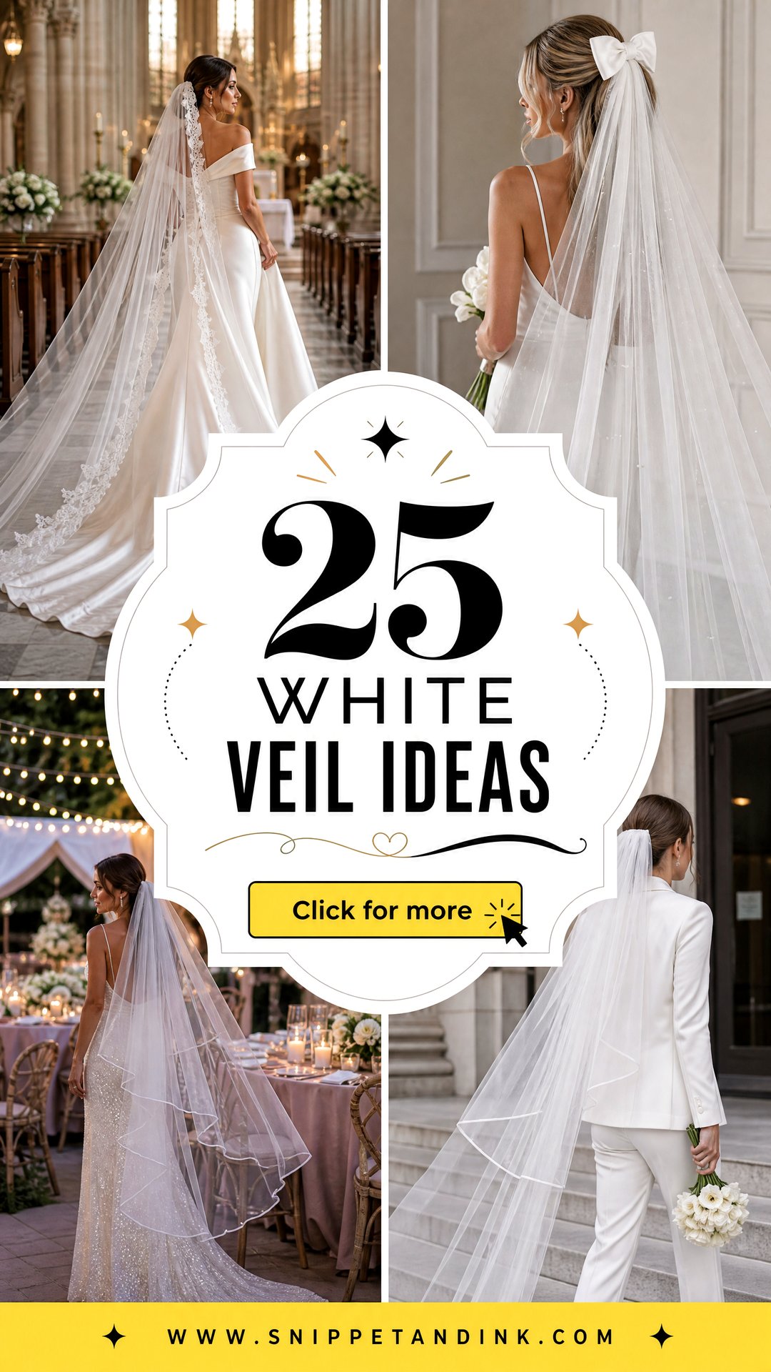 25 White Veil Ideas Romantic Finishing Touches for Brides - 25 White Veil Ideas: Romantic Finishing Touches for Brides