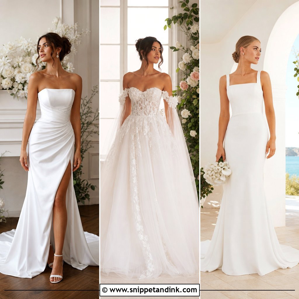 25 White Wedding Gowns: Timeless Bridal Looks for Every Style