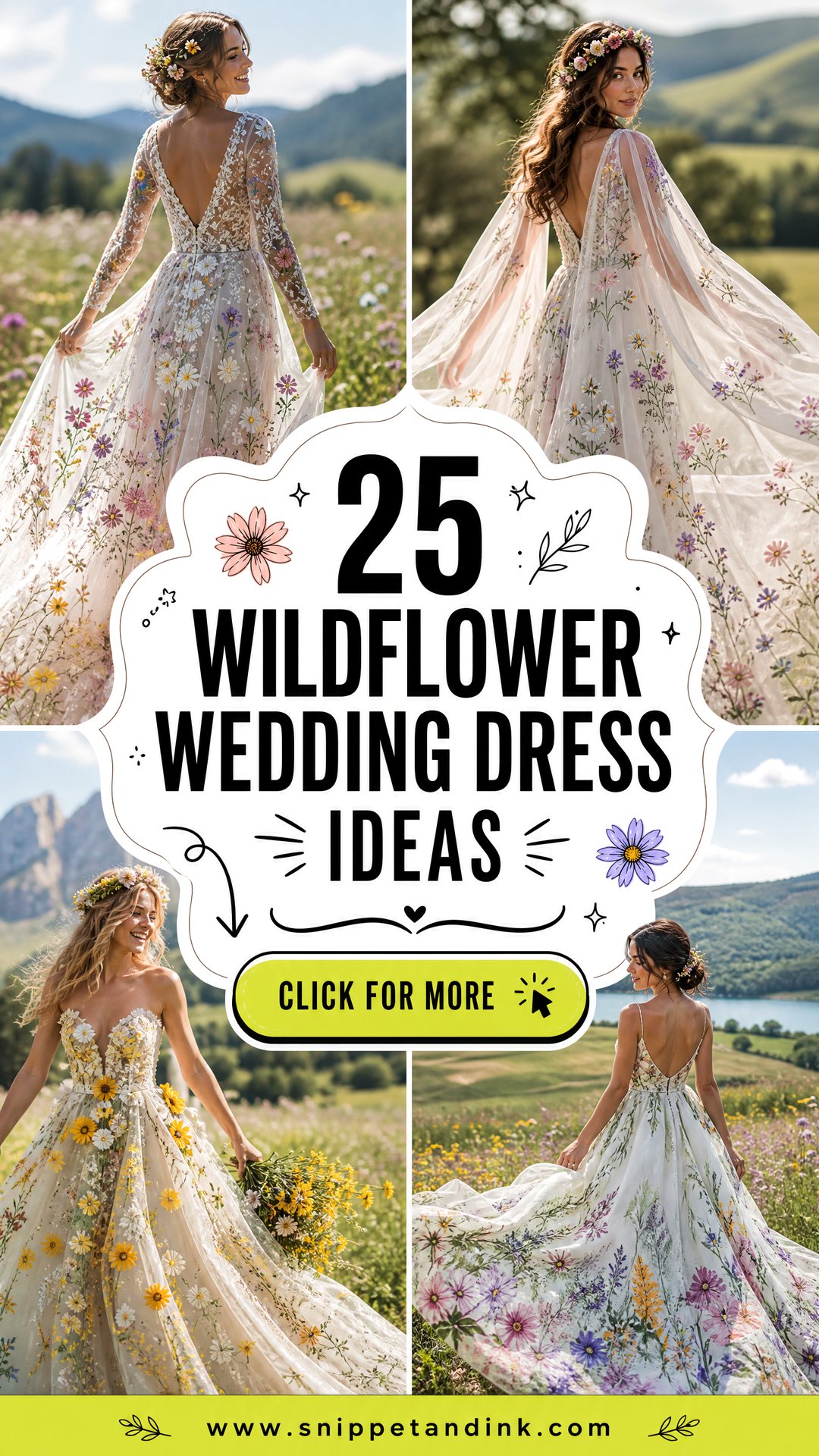 25 Wildflower Wedding Dress Ideas Dreamy Looks for Outdoor Brides - 25 Wildflower Wedding Dress Ideas: Dreamy Looks for Outdoor Brides