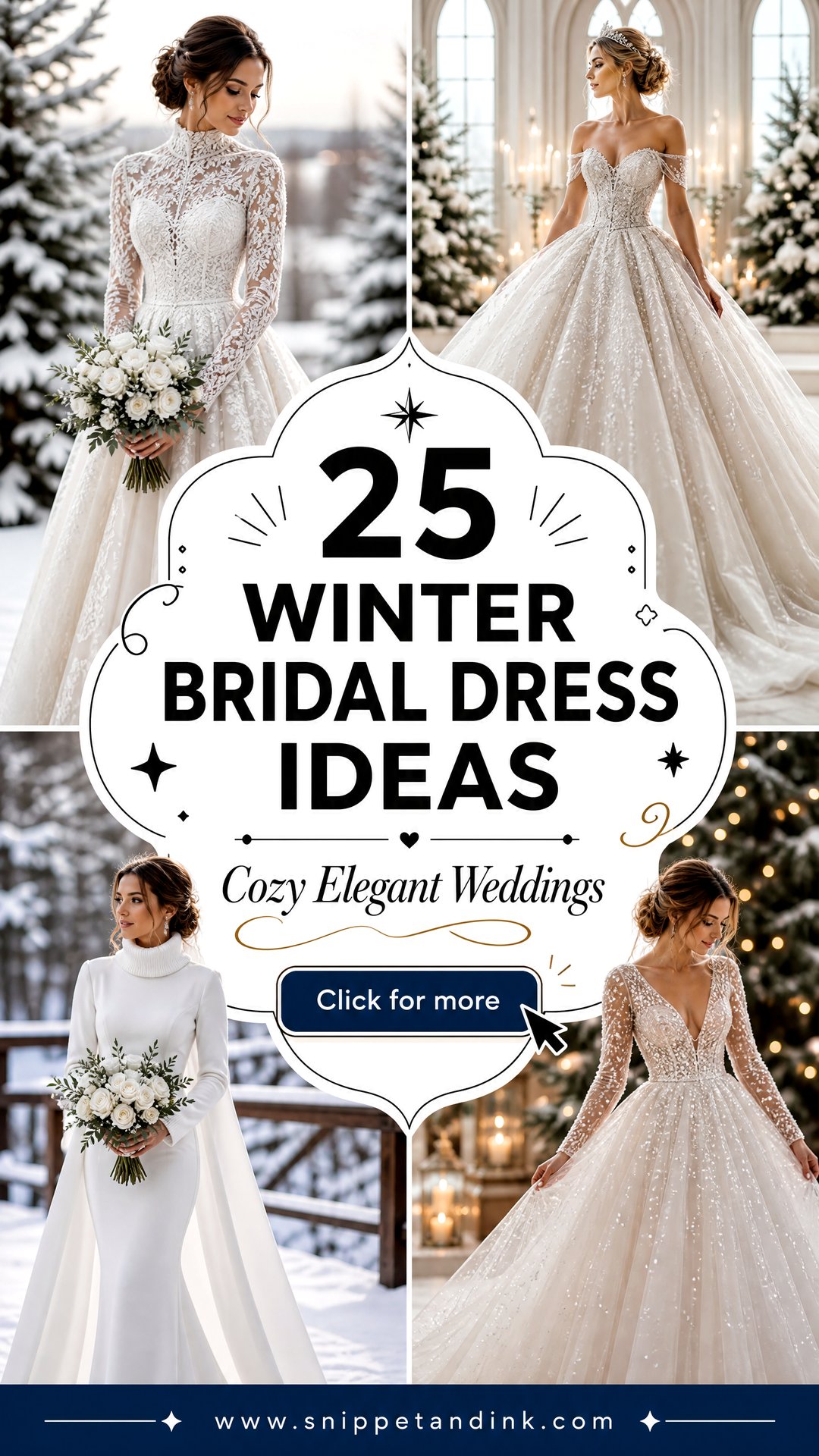 25 Winter Bridal Dress Ideas for Cozy Elegant Weddings - 25 Winter Bridal Dress Ideas for Cozy Elegant Weddings