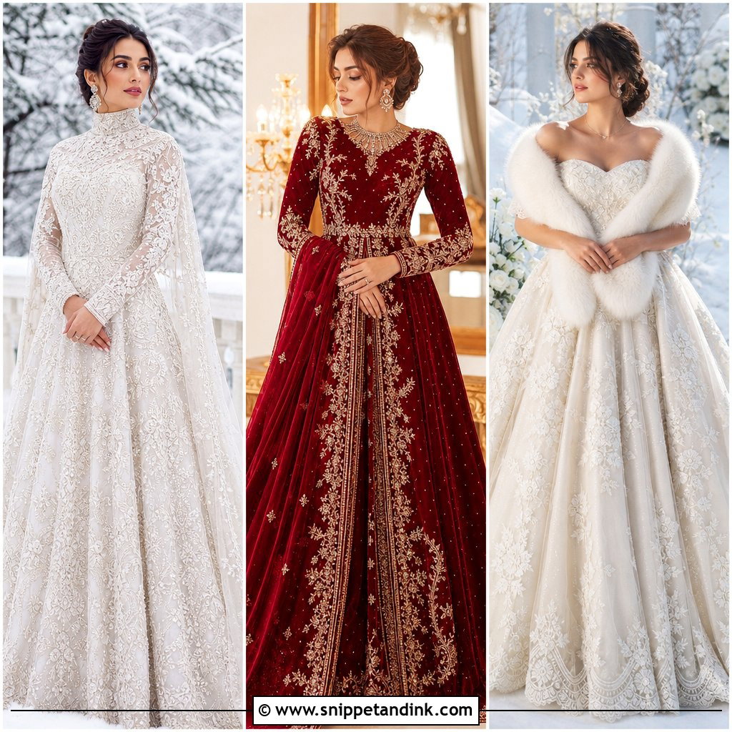 25 Winter Bridal Dress Ideas