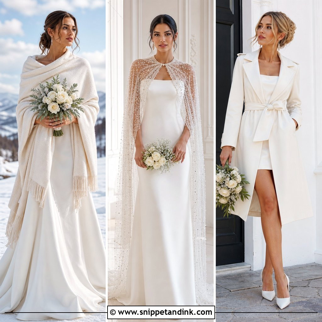 25 Winter Wedding Dress Coverups Ideas for Cozy Bridal Style
