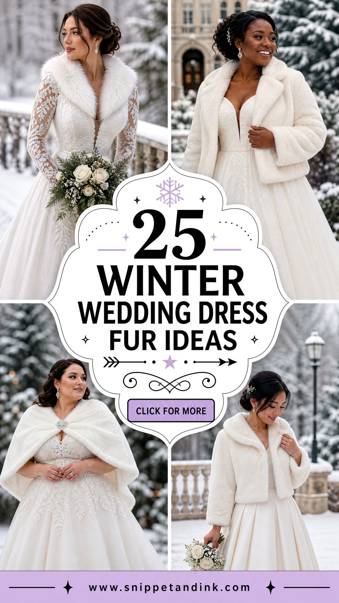 25 Winter Wedding Dress Fur Ideas for Luxe Cold-Weather Style - 25 Winter Wedding Dress Fur Ideas for Luxe Cold-Weather Style