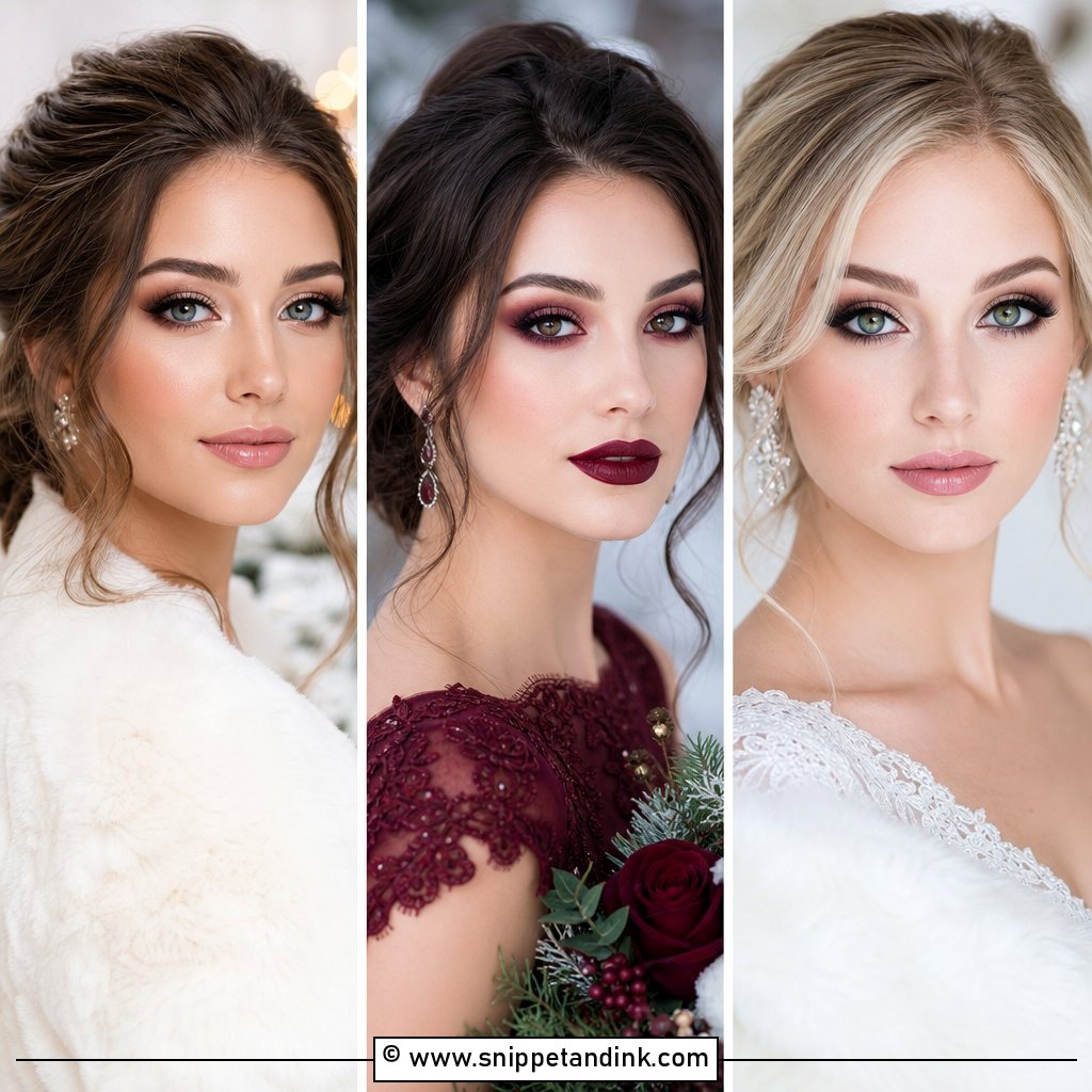 25 Winter Wedding Makeup Ideas for a Radiant Bridal Glow