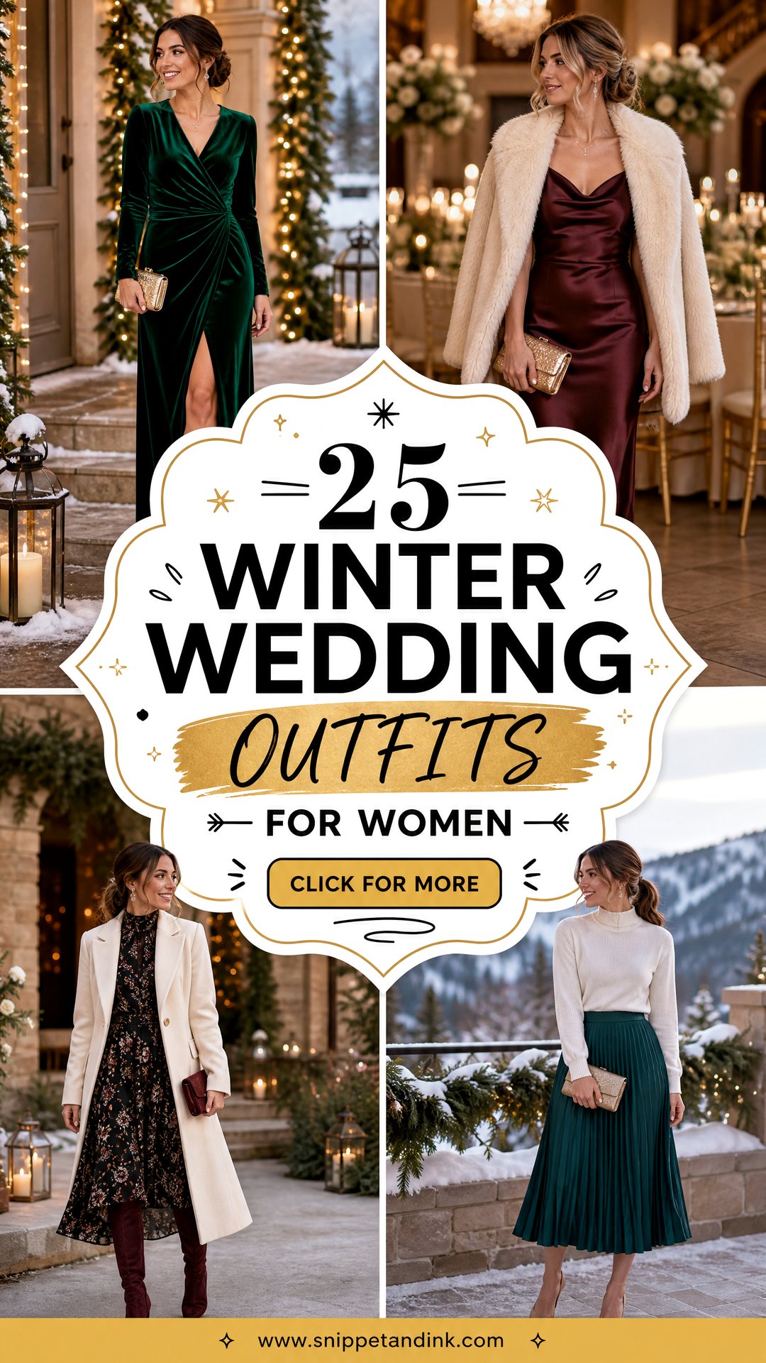 25 Winter Wedding Outfits for Women for Chic Cold-Weather Guests - 25 Winter Wedding Outfits for Women for Chic Cold-Weather Guests