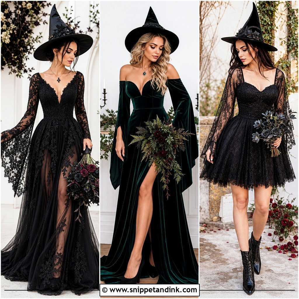25 Witch Wedding Dress Ideas for a Spellbinding Gothic Ceremony