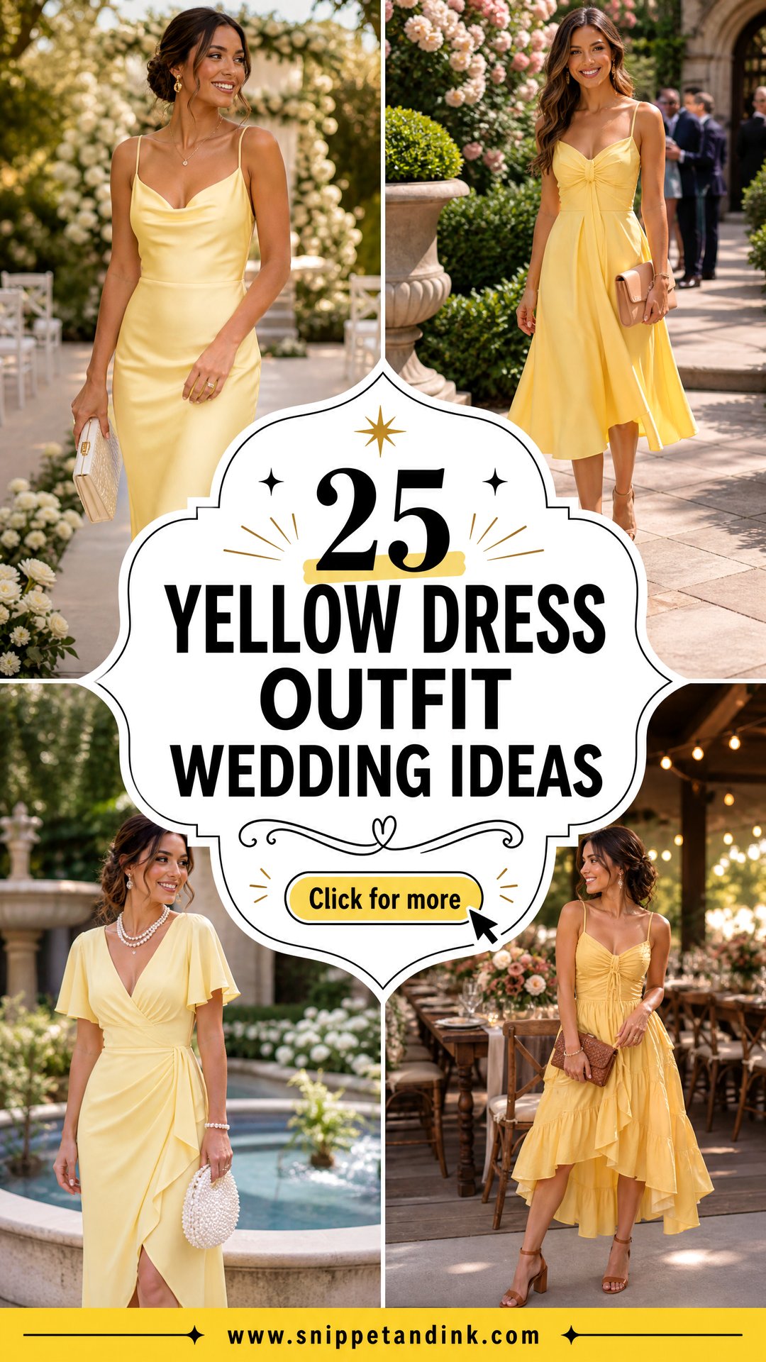 25 Yellow Dress Outfit Wedding Ideas for Joyful Guest Style - 25 Yellow Dress Outfit Wedding Ideas for Joyful Guest Style