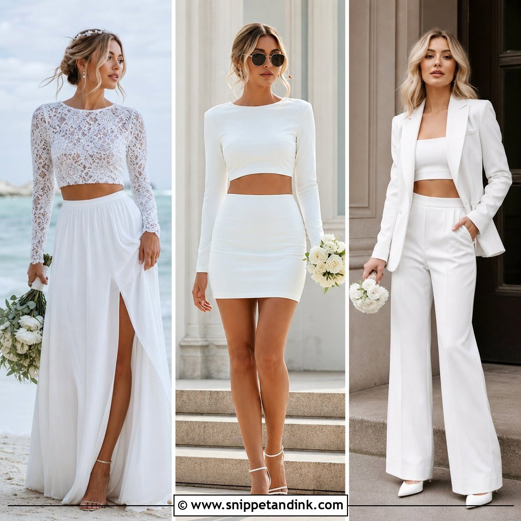 25 Zweiteiler Hochzeitskleid Ideas for Chic Modern Brides