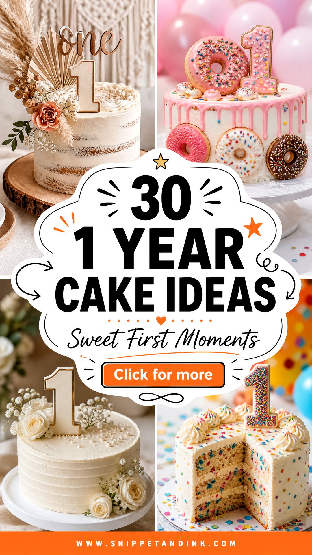 30 1 Year Cake Ideas for Sweet Baby or Anniversary Moments - 30 1 Year Cake Ideas for Sweet Baby or Anniversary Moments