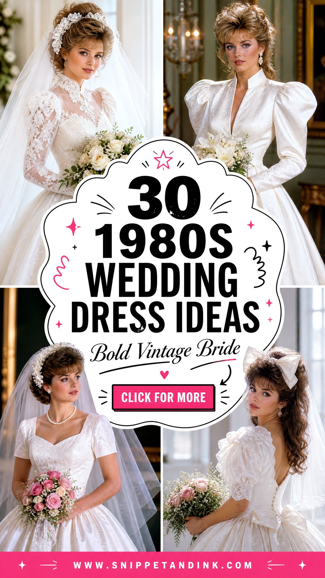30 1980s Wedding Dress Ideas for Bold Vintage Brides - 30 1980s Wedding Dress Ideas for Bold Vintage Brides