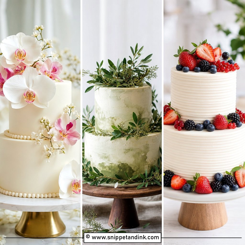 30 2 Tier Minimalist Wedding Cake Ideas for Chic Brides