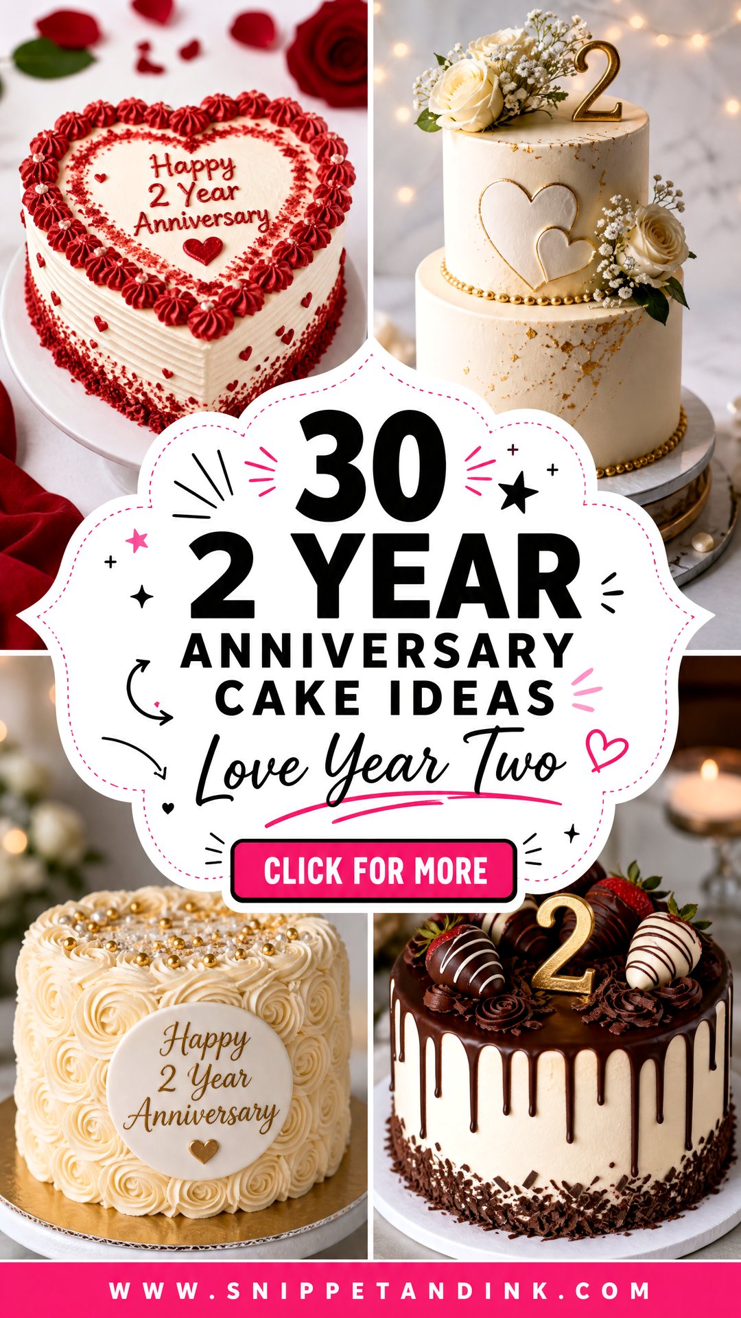 30 2 Year Anniversary Cake Ideas for Sweet Celebrations - 30 2 Year Anniversary Cake Ideas for Sweet Celebrations